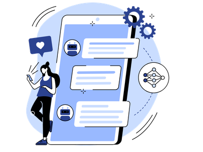 Schmuckbild: Person chattet mit KI