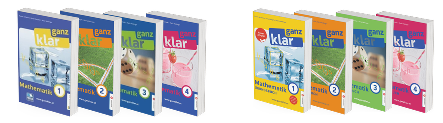 Cover Arbeitsbücher und Übungsbücher ganz klar: Mathematik 1-4
