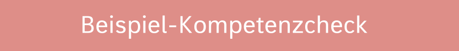 Beispiel-Kompetenzcheck