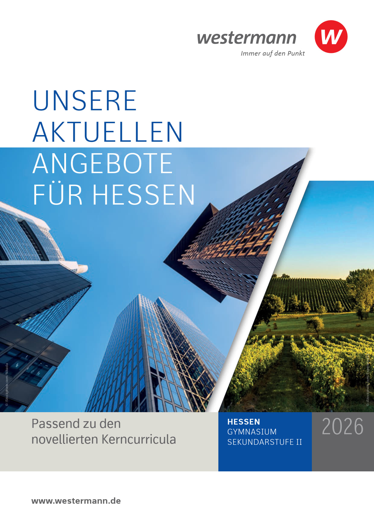 Das Cover vom neuen Prospekt für die Schulbücher für Hessen ist zu sehen.