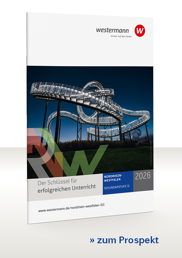 Das Cover vom neuen Prospekt für die Schulbücher für NRW ist zu sehen.