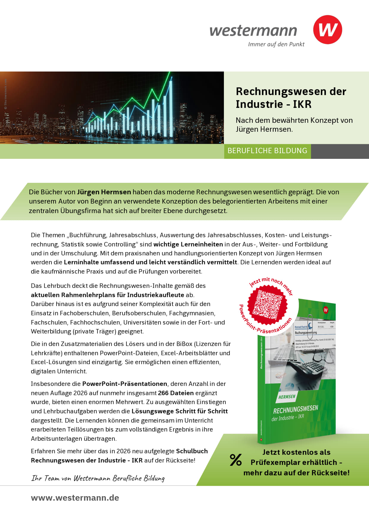 Flyer zu Rechnungswesen der Industrie - IKR