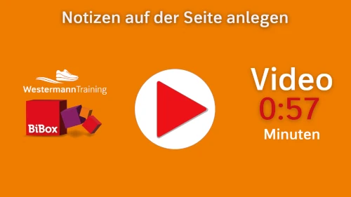 Screenshot Medienregal BiBox mit Erläuterungen