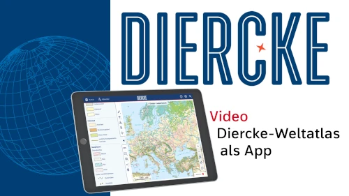 Vorschaubild zum Einf&uuml;hrungsvideo der Diercke Atlas Software