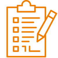 Icon Clipboard mit Stift 