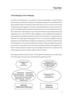 Plapperhaus - Auszug Anleitungsheft: Einleitung, Inhaltsangabe, Quartalsplan 