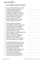 Ballade: Herr von Ribbeck auf Ribbeck im Havelland Text-Layout für Schlüsselwort-Methode