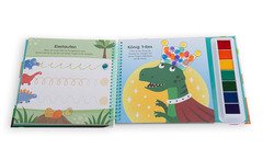 Fingerstempeln zum Malen und Rätseln. Dinosaurier
