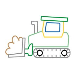 Mein buntes Malbuch ab 2. Bagger, Kran und Co.