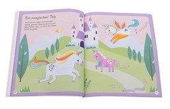 Mein magischer Rätsel-Sticker-Spaß. Einhörner