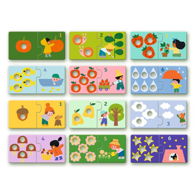 Lernspiel: Puzzle duo - Erste Zahlen - Lernpuzzle zum ersten Erlernen von Zahlen