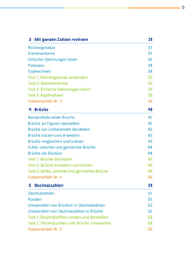 Fit für die Klassenarbeit - Gymnasium Neubearbeitung 2026 - Klassenarbeitstrainer Mathematik 5