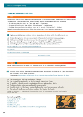 FiNALE Grundlagentraining – Hauptschulabschluss, Mittlerer Schulabschluss - Grundlagentraining Deutsch