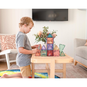 Connetix Magnetbausteine Pastel Starter Pack - Magnetisches Konstruktionsspielzeug - 64 Teile