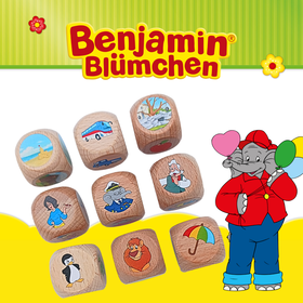 Geschichtenwürfel mit Benjamin Blümchen - Würfeln, erzählen, kreativ sein!