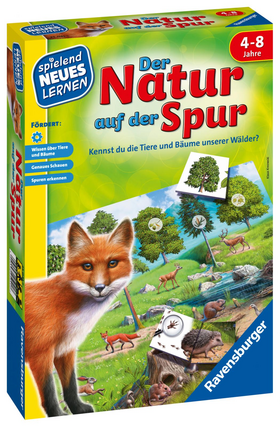 Der Natur auf der Spur - Kinderspiel ab 4 Jahre - Kennst du die Tiere und Bäume unserer Wälder?