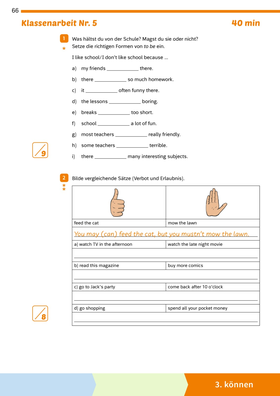 Fit für die Klassenarbeit - Gymnasium Neubearbeitung 2026 - Klassenarbeitstrainer Englisch 5