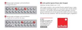 SCHUBI ABACO 20 mit Zahlen - Modell A 10/10 Kugeln (rot/weiß)