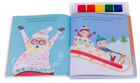 Stempelkunst für kleine Finger. Weihnachten - Fingerstempeln für Kinder ab 3 Jahren mit 5 Stempel-Farben