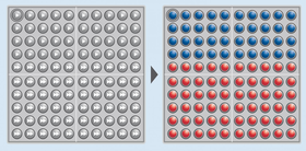 Abaco 100 tricolor - rot-blau