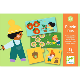 Lernspiel: Puzzle duo - Erste Zahlen - Lernpuzzle zum ersten Erlernen von Zahlen