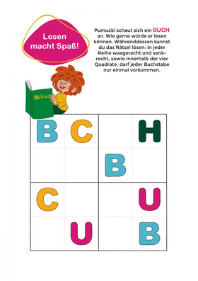 Lern-Spiel-Spaß mit Pumuckl - Mein Vorschulblock: Erste Buchstaben - Mach dich fit für die Schule! Mit 40 Übungen und Rätsel ab 5 Jahren