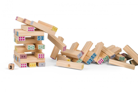 Giant Number Tower / Riesen Zahlenspiel-Turm - Würfle klug – halte den Turm im Gleichgewicht!