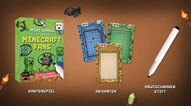 Kartenspiel: Mini-Games für Minecraft-Fans – mit abwischbarem Stift - Kreativer Spiel- und Pixelspaß auf 30 großformatigen Karten – für 1–5 Personen ab 8 Jahren