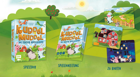 Kartenspiel: Kuddelmuddel – Das tierische Bildersuchspiel ab 5 Jahren - Ideal als Geschenk, für Partys und Kindergeburtstage – Für 2–4 Personen