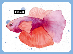 55 x Watercolor – Motiv-Sammlung: Kartenset für 5-Minuten-Aquarelle - 55 Karten mit einfache Aquarellmotiven zum Mitnehmen und Verschenken | Mit Booklet und Anleitungen | Pflanzen, Tiere und mehr malen