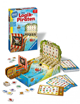 Die Logik-Piraten - Kinderspiel ab 5 Jahre - Rätseln, zielen, Schätze gewinnen