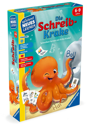 Die Schreib-Krake - Lernspiel ab 6 Jahre - Schreiben lernen mit Kritzi Krakel