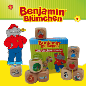 Geschichtenwürfel mit Benjamin Blümchen - Würfeln, erzählen, kreativ sein!