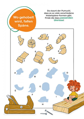 Lern-Spiel-Spaß mit Pumuckl - Mein Vorschulblock: Formen, Mengen und Laute - Mach dich fit für die Schule! Mit 40 Übungen und Rätsel ab 5 Jahren