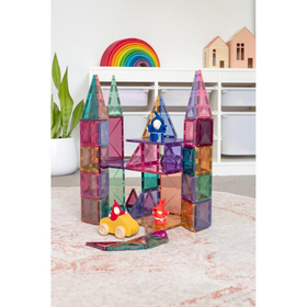 Connetix Magnetbausteine Pastel Starter Pack - Magnetisches Konstruktionsspielzeug - 64 Teile