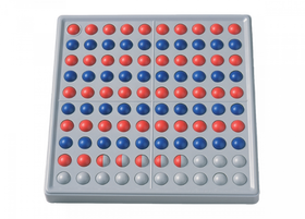 SCHUBI Abaco 100 - Modell A 10/10 Kugeln (rot/blau)