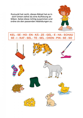 Lern-Spiel-Spaß mit Pumuckl - Mein Vorschulblock: Erste Buchstaben - Mach dich fit für die Schule! Mit 40 Übungen und Rätsel ab 5 Jahren
