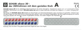SCHUBI Abaco 20 - Modell A 10/10 Kugeln (rot/blau)
