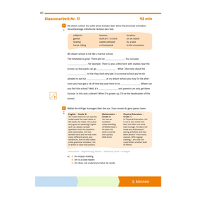 Fit für die Klassenarbeit - Gymnasium Neubearbeitung 2026 - Klassenarbeitstrainer Englisch 6