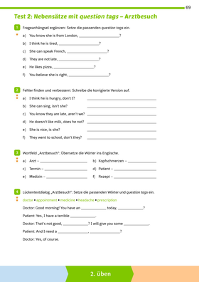 Fit für die Klassenarbeit - Gymnasium Neubearbeitung 2026 - Klassenarbeitstrainer Englisch 6