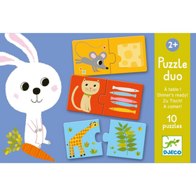 Lernspiel: Puzzle duo - Was esse ich ? - Lernpuzzle ab 2 Jahren
