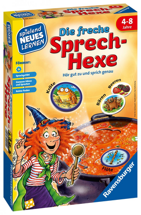 Die freche Sprech-Hexe - Kinderspiel ab 4 Jahre - Hör gut zu und sprich genau