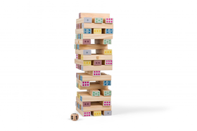 Giant Number Tower / Riesen Zahlenspiel-Turm - Würfle klug – halte den Turm im Gleichgewicht!