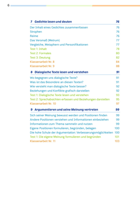 Fit für die Klassenarbeit - Gymnasium Neubearbeitung 2026 - Klassenarbeitstrainer Deutsch 6