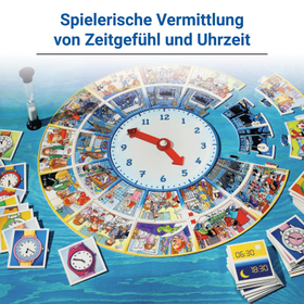 Wer kennt die Uhr? - Kinderspiel ab 6 Jahre - Mit Stunden und Minuten spielend durch den Tag