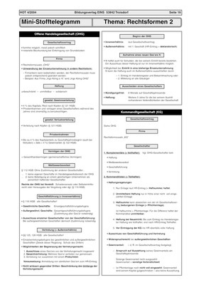 Mini Stofftelegramm Arbeitsblatt Zum Thema Rechtsformen 2 Verlage Der Westermann Gruppe