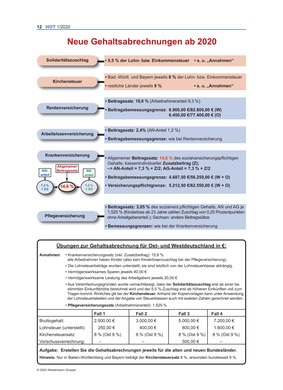 Neue Gehaltsabrechnungen Ab 2020 Ausgabe 1 20 Verlage Der Westermann Gruppe