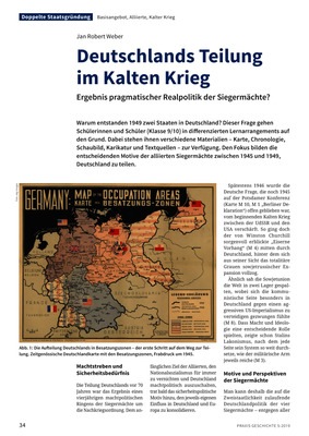 Deutschlands Teilung Im Kalten Krieg Ergebnis Pragmatischer
