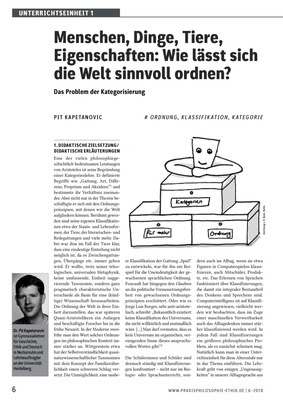 Menschen Dinge Tiere Eigenschaften Wie Lasst Sich Die Welt Sinnvoll Ordnen Das Problem Der Kategorisierung Verlage Der Westermann Gruppe