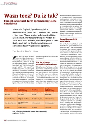 Wazn teez? Du iz tak? - Sprachbewusstheit durch Sprachenvergleiche ...